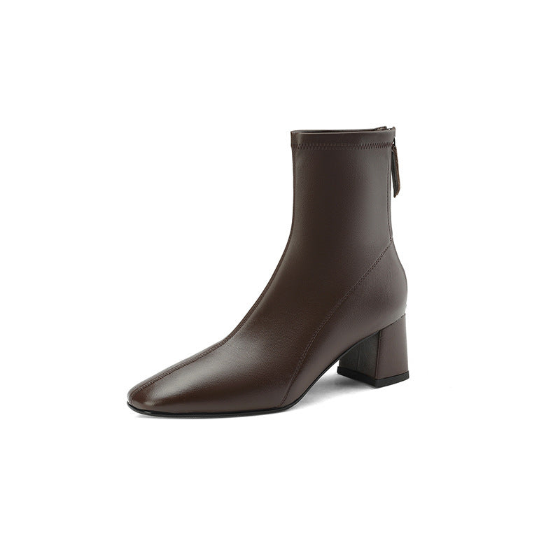 Petites bottines de style français pour femmes à la mode