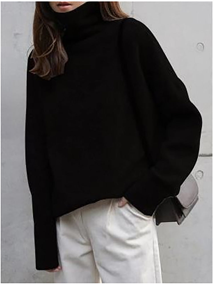 Pull Col Roulé Oversize en Cachemire