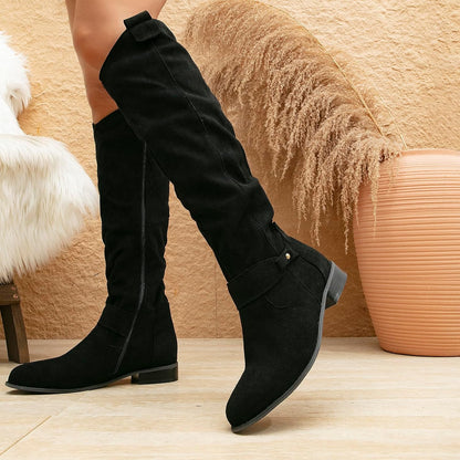 Bottes Élégantes en Suédine - Confort et Style Assurés