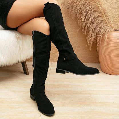 Bottes Élégantes en Suédine - Confort et Style Assurés